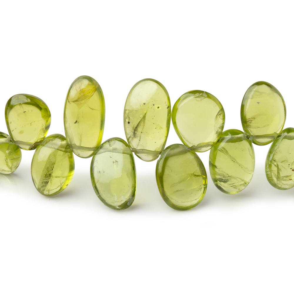 4.5-12mm Peridot Plain Free Shape Briolettes 16 inch 110 Beads AA - BeadsofCambay.com