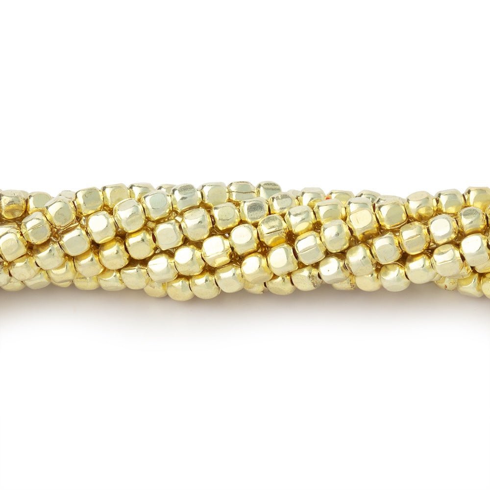 2.5mm Polished Cube Beads - BeadsofCambay.com