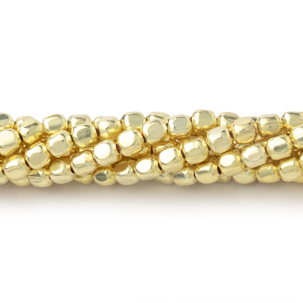 3mm Polished Cube Beads - BeadsofCambay.com