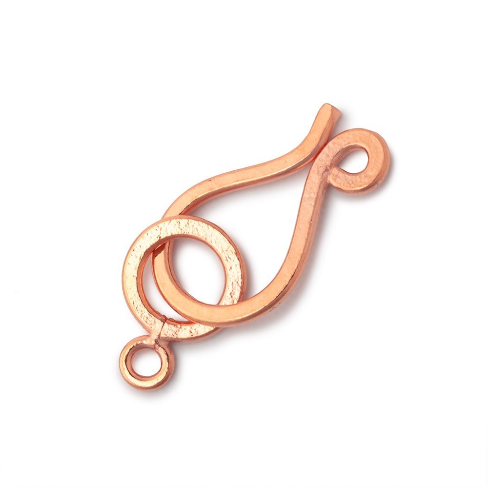 42x26mm Copper Hook and Eye Clasp 1 piece - Beadsofcambay.com