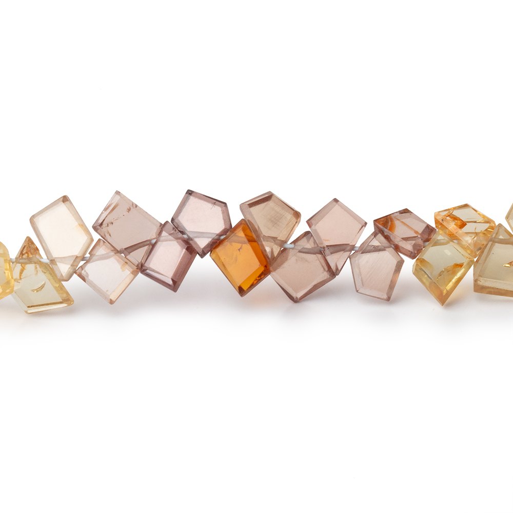 5.5x4-8x6mm Multi Color Zircon Faceted Freeform 8 inch 62 Beads AAA - BeadsofCambay.com