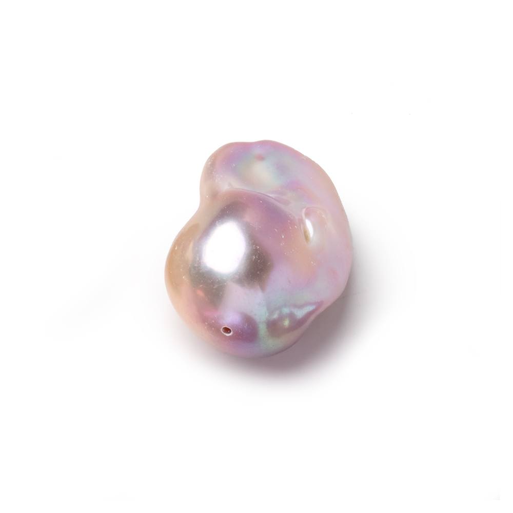 18-25mm Lilac Peach Ultra Baroque Focal Beads 1 piece AA - BeadsofCambay.com