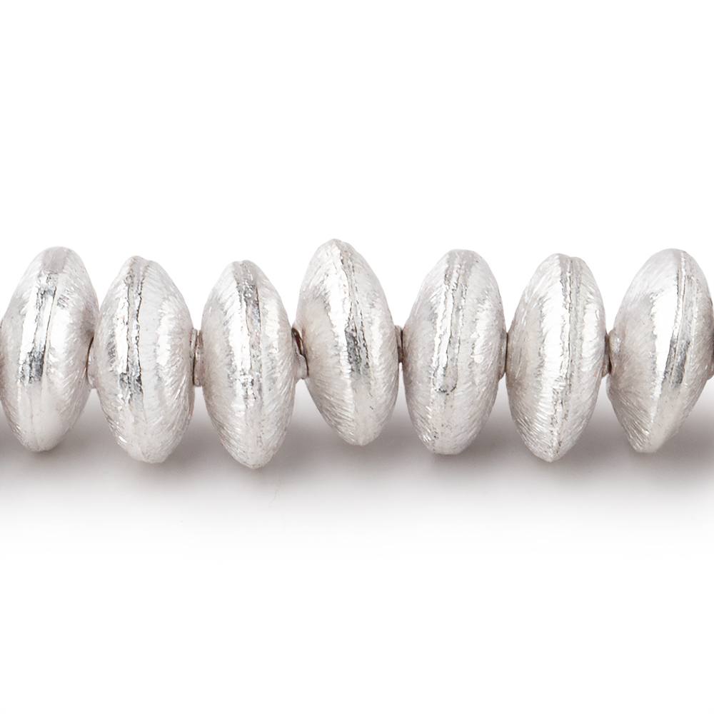 8mm Brushed Disc Beads - BeadsofCambay.com