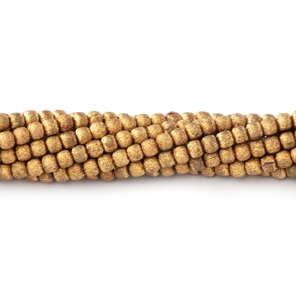 2mm Brushed Round Beads - BeadsofCambay.com