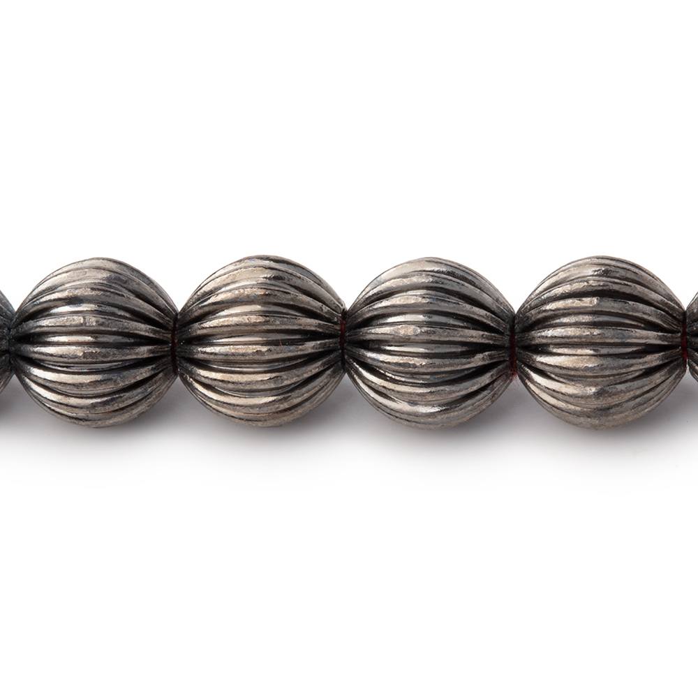 9mm Corrugated Round Beads - BeadsofCambay.com