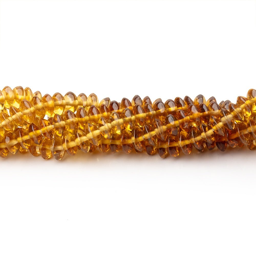 4.5mm Golden Tourmaline Plain Rondelle Beads 16 inch 190 pieces - Beadsofcambay.com