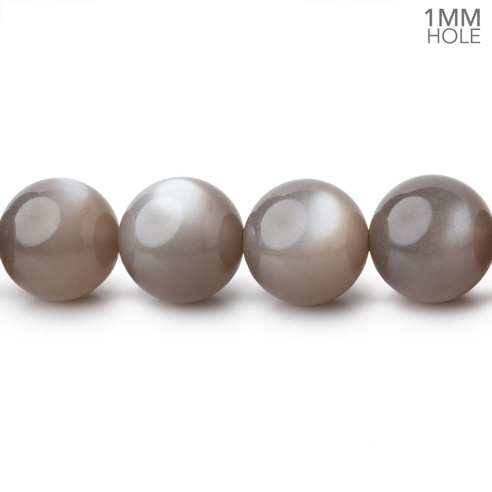 12mm Chocolate Moonstone Plain Round 15.5 inch 34 Beads AAA - BeadsofCambay.com