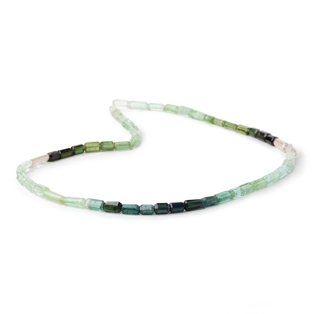 5 - 10mm Multi Color Tourmaline Natural Crystal Beads 15 inch 51 pieces - Beadsofcambay.com