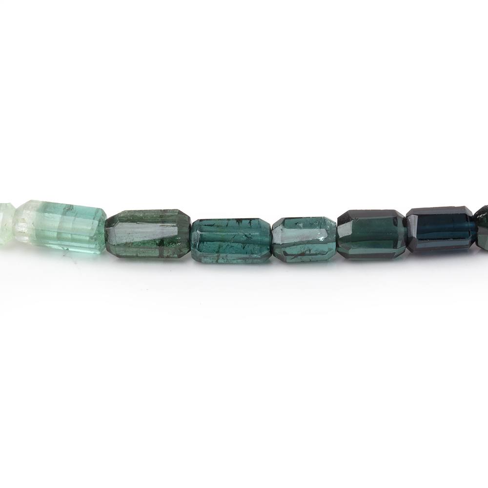 5 - 10mm Multi Color Tourmaline Natural Crystal Beads 15 inch 51 pieces - Beadsofcambay.com