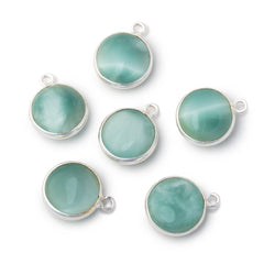 Bezel Set Gemstone Focal Beads