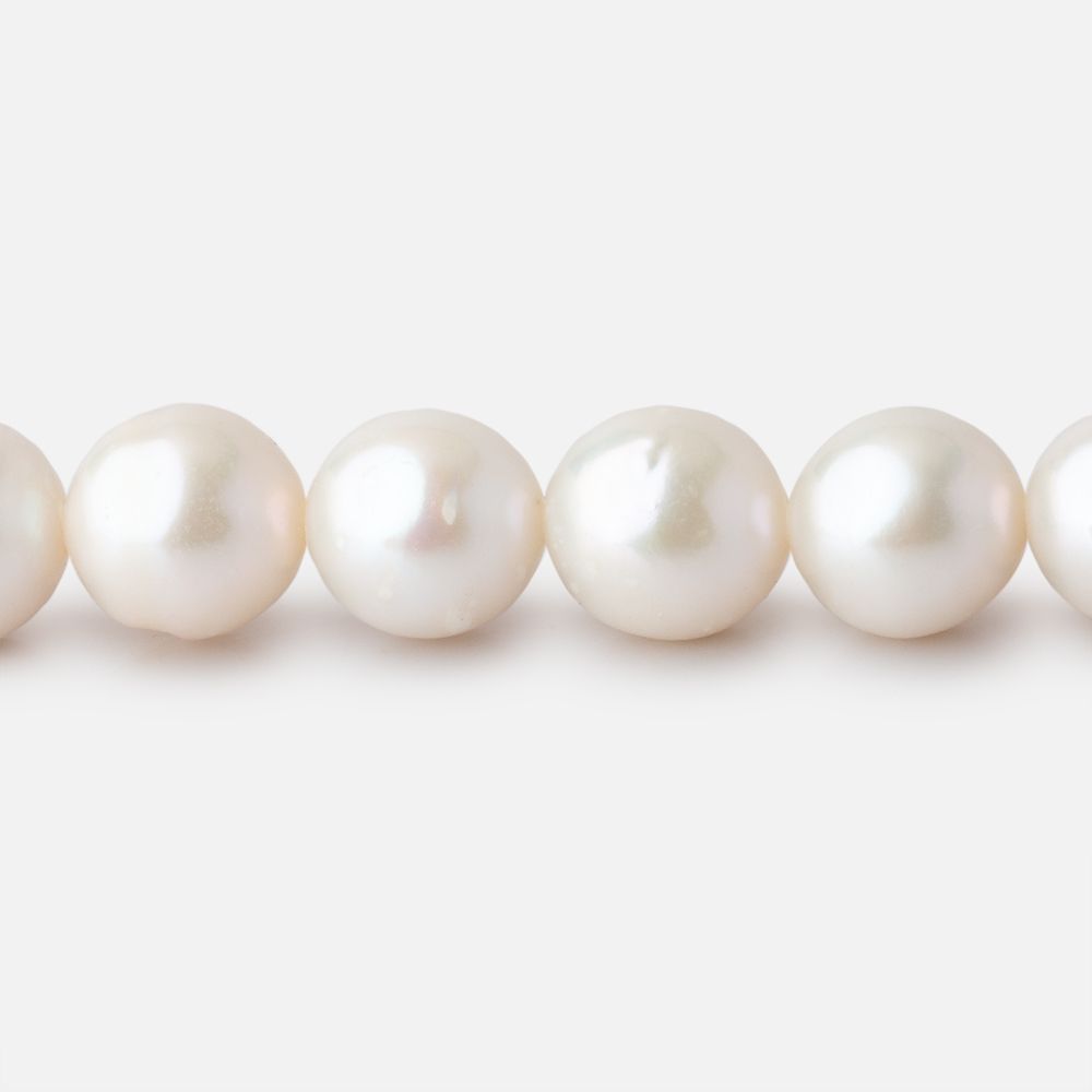 7-9mm Off White Chinese Akoya Saltwater Pearls 15 inch 45 Beads A - BeadsofCambay.com