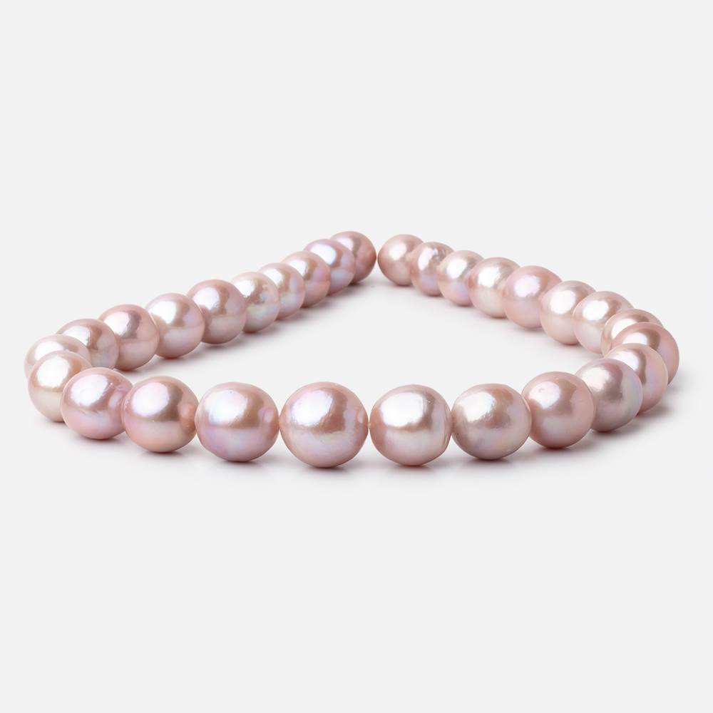 11-15.5mm Rose Pink Baroque Freshwater Pearls 15.5 inch 29 Beads - BeadsofCambay.com