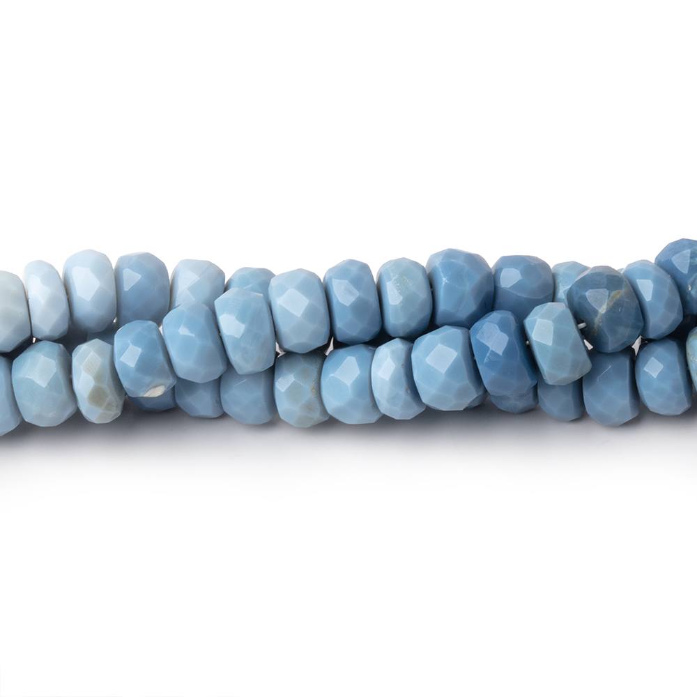 5.5 - 6mm Owyhee Blue Opal Faceted Rondelle Beads 16 inch 112 pieces - Beadsofcambay.com
