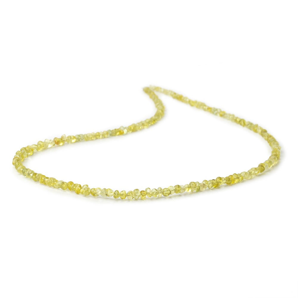 2-5mm Yellow Diopside Plain Chip Beads 18 inch 200 pieces - BeadsofCambay.com