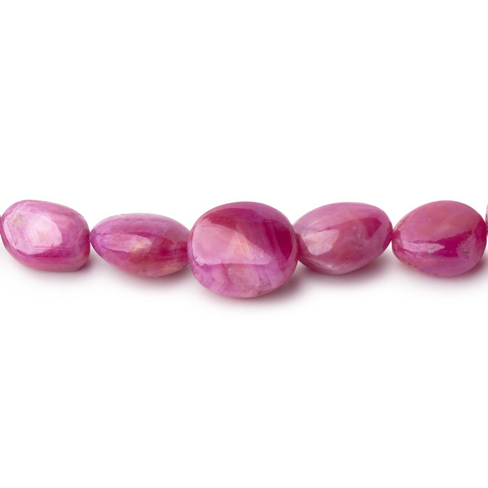 5x5-9x6mm Ruby Plain Nugget Beads 15 inch 50 pieces - BeadsofCambay.com