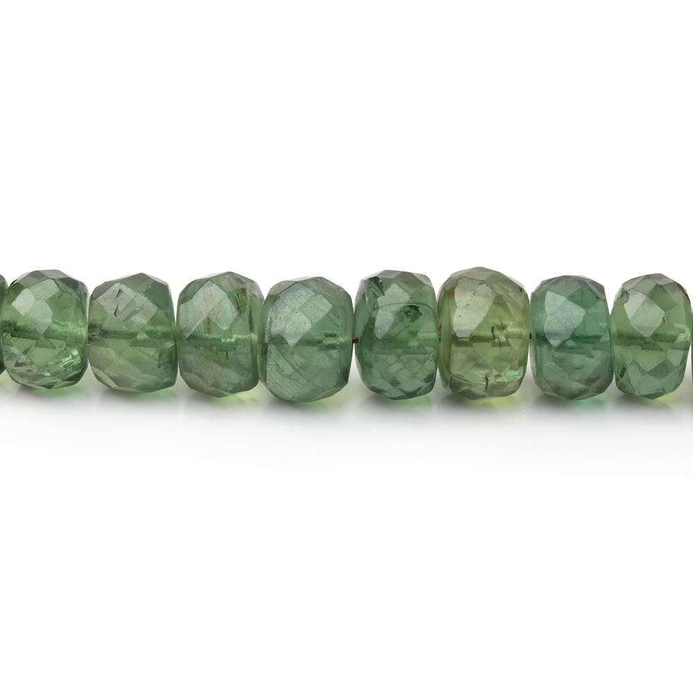 4-6.5mm Green Apatite Faceted Rondelle Beads 15.5 inch 120 pieces - BeadsofCambay.com