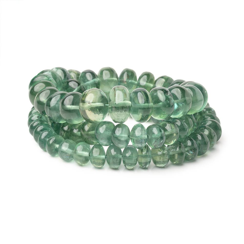 5.5-10mm Green Apatite Plain Rondelle Beads 15.5 inch 75 pieces AA - BeadsofCambay.com