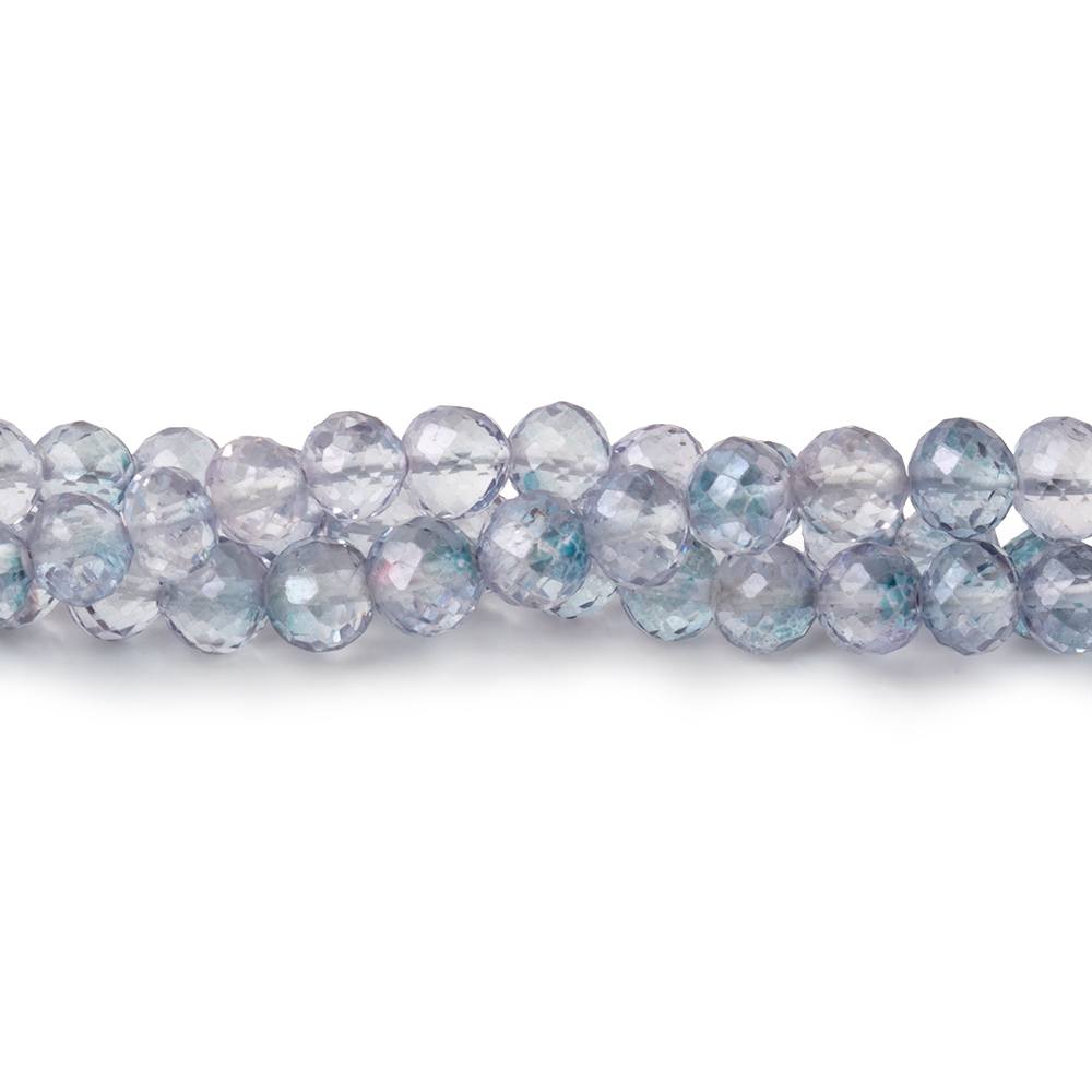 5mm Mystic Blue Topaz Faceted Round Beads 8 inch 47 pieces - Beadsofcambay.com