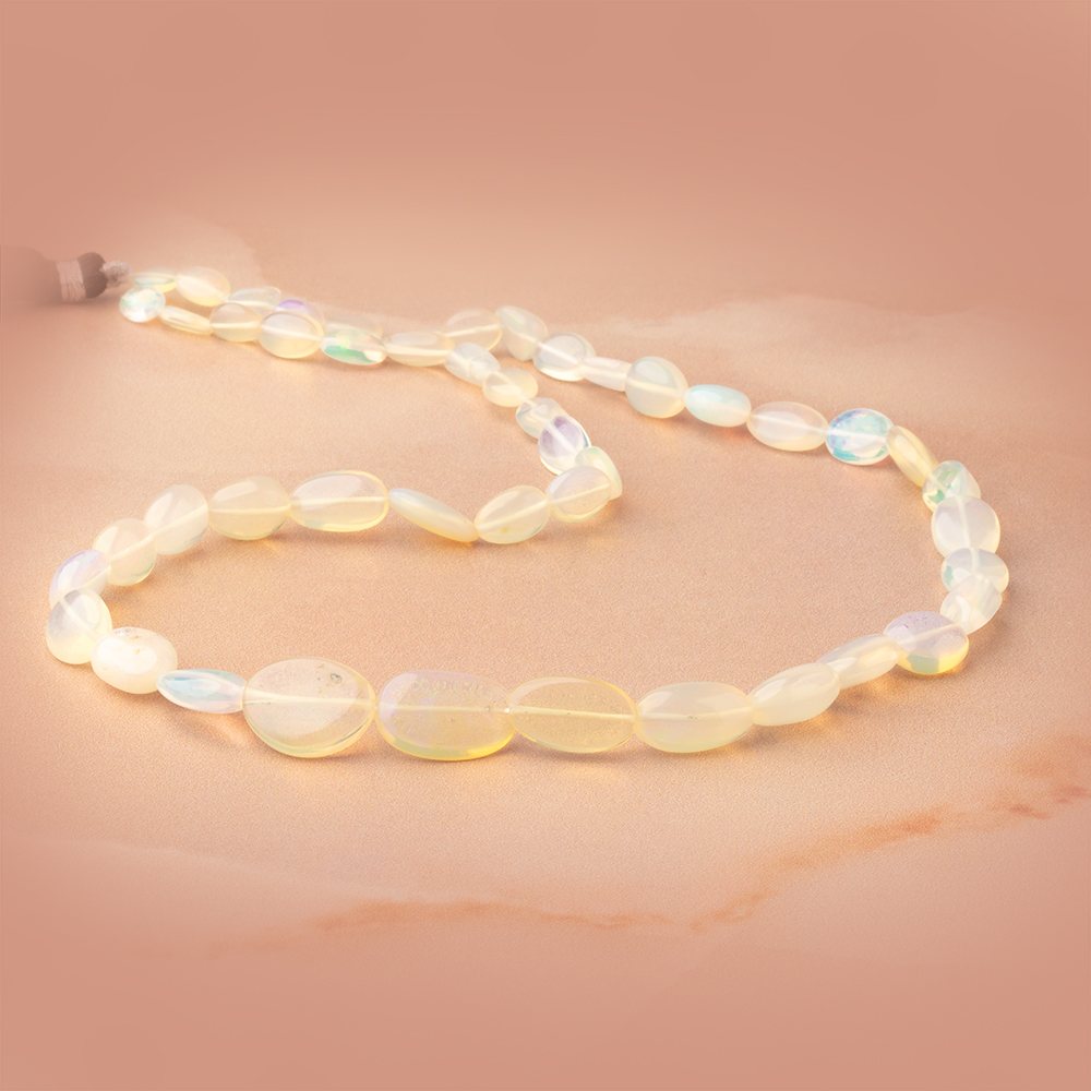 5x4 - 13x9mm Ethiopian Opal Plain Nugget 18 inch 48 Beads AA - Beadsofcambay.com