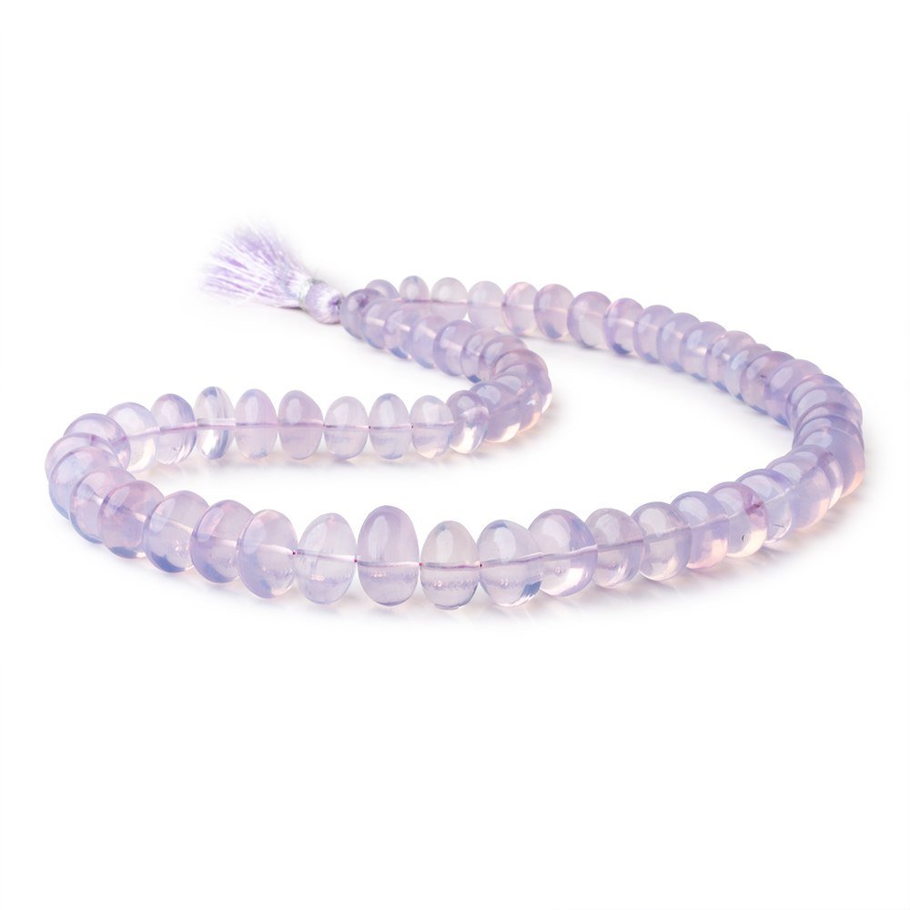 6 - 13mm Lavender Quartz Plain Rondelle 16 inch 60 Beads AAA - Beadsofcambay.com