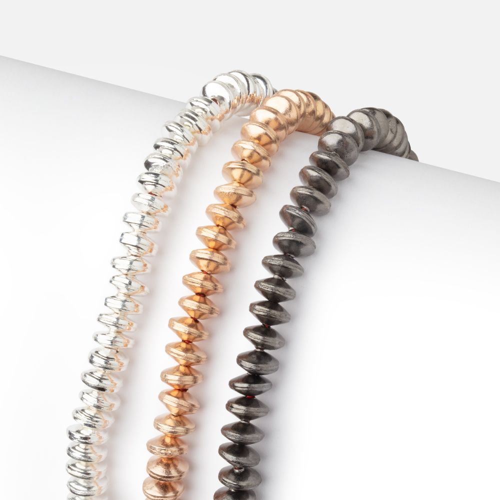 6mm Polished Disc Beads - Beadsofcambay.com