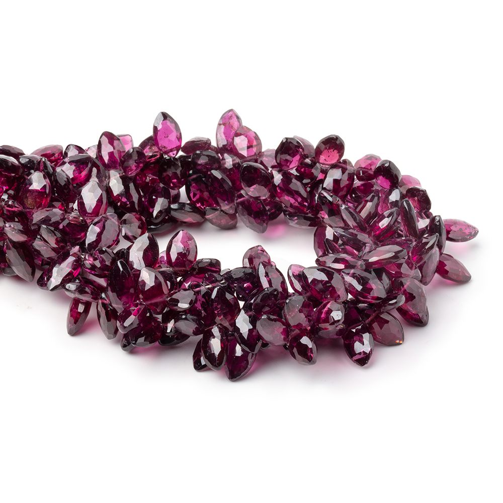 6x4 - 9x5mm Purple Garnet Faceted Marquise Beads 8 inch 54 pieces AA - Beadsofcambay.com