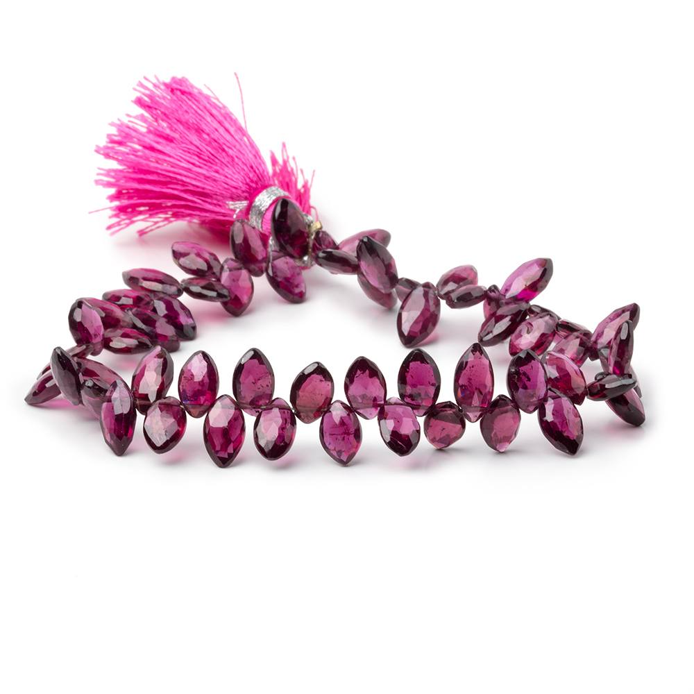6x4 - 9x5mm Purple Garnet Faceted Marquise Beads 8 inch 54 pieces AA - Beadsofcambay.com