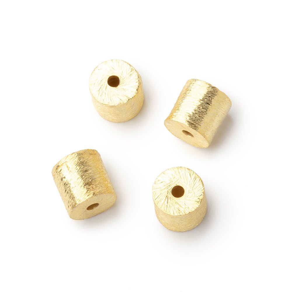 6x6mm Brushed Tube Set of 4 Beads - Beadsofcambay.com