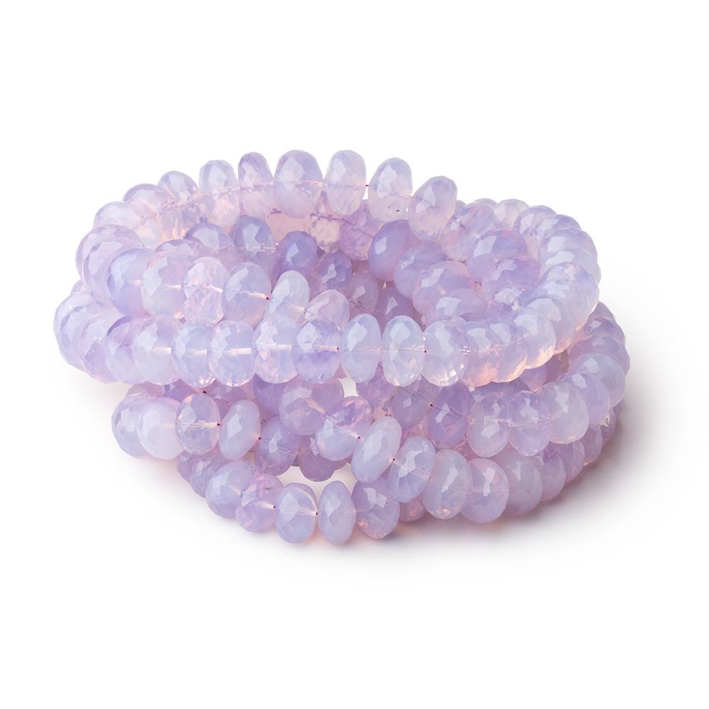 7 - 12mm Lavender Quartz Faceted Rondelle 16 inch 66 Beads AAA - Beadsofcambay.com