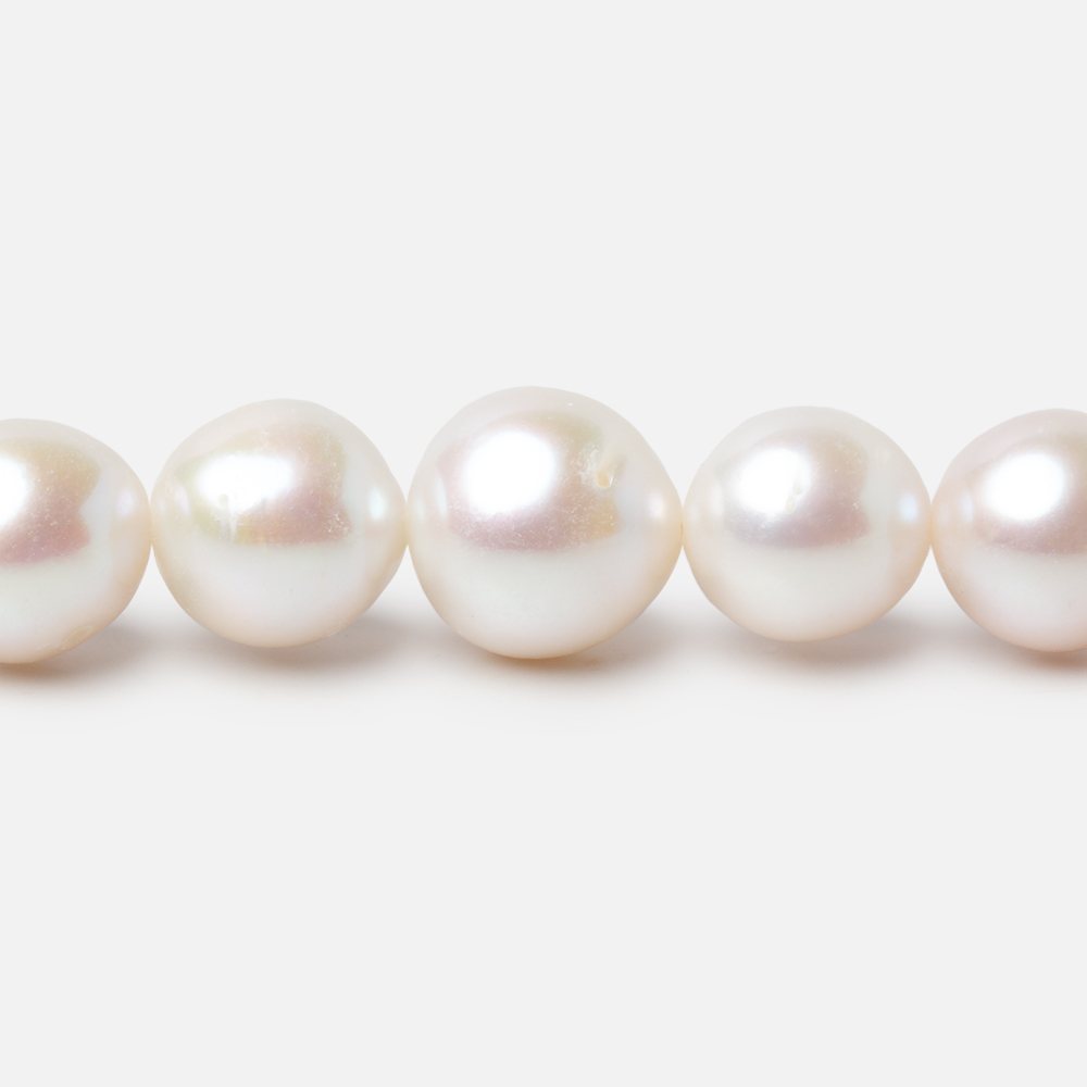 7-9mm Off White Chinese Akoya Saltwater Pearls 15.5 inch 48 pieces A - Beadsofcambay.com