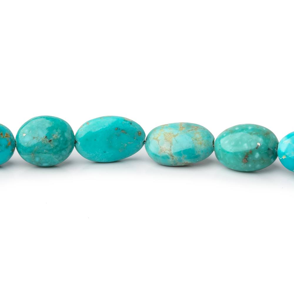 7x6 - 11x8mm Turquoise Plain Nugget Beads 18 inch 48 pieces - Beadsofcambay.com