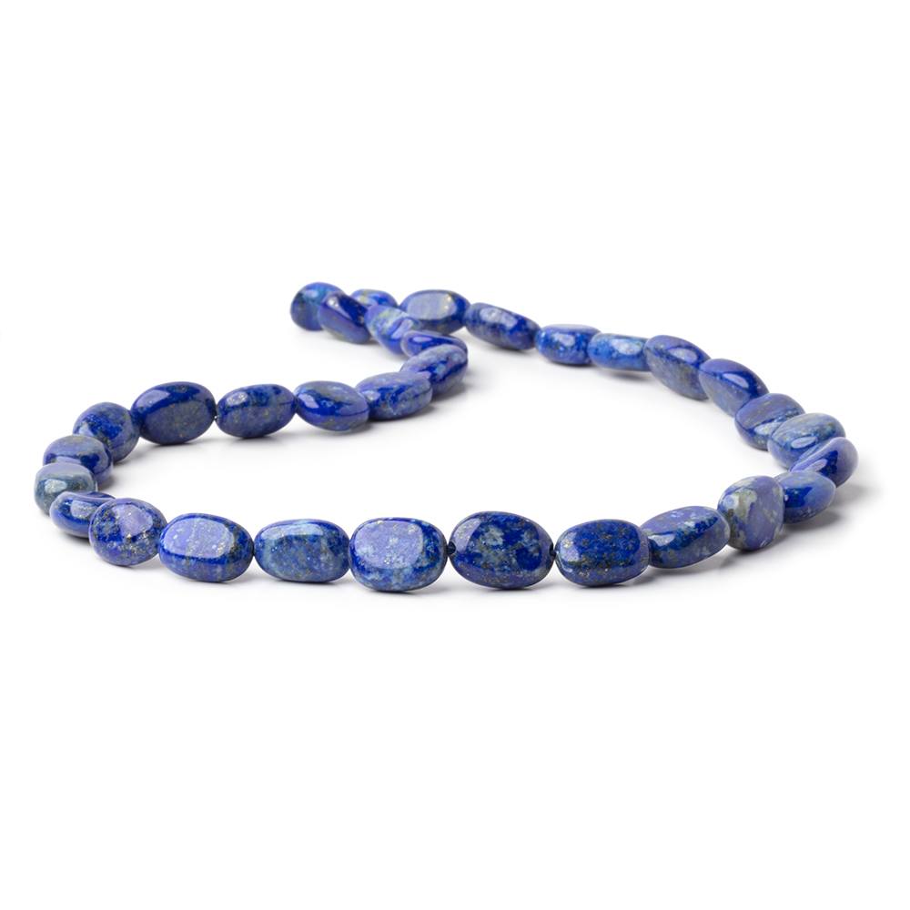 8 - 14mm Lapis Lazuli Plain Nugget Beads 16 inch 30 Beads 1mm Hole - Beadsofcambay.com