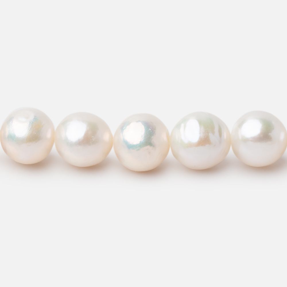 8mm Off White Chinese Akoya Saltwater Pearls 15.5 inch 50 pieces A - Beadsofcambay.com