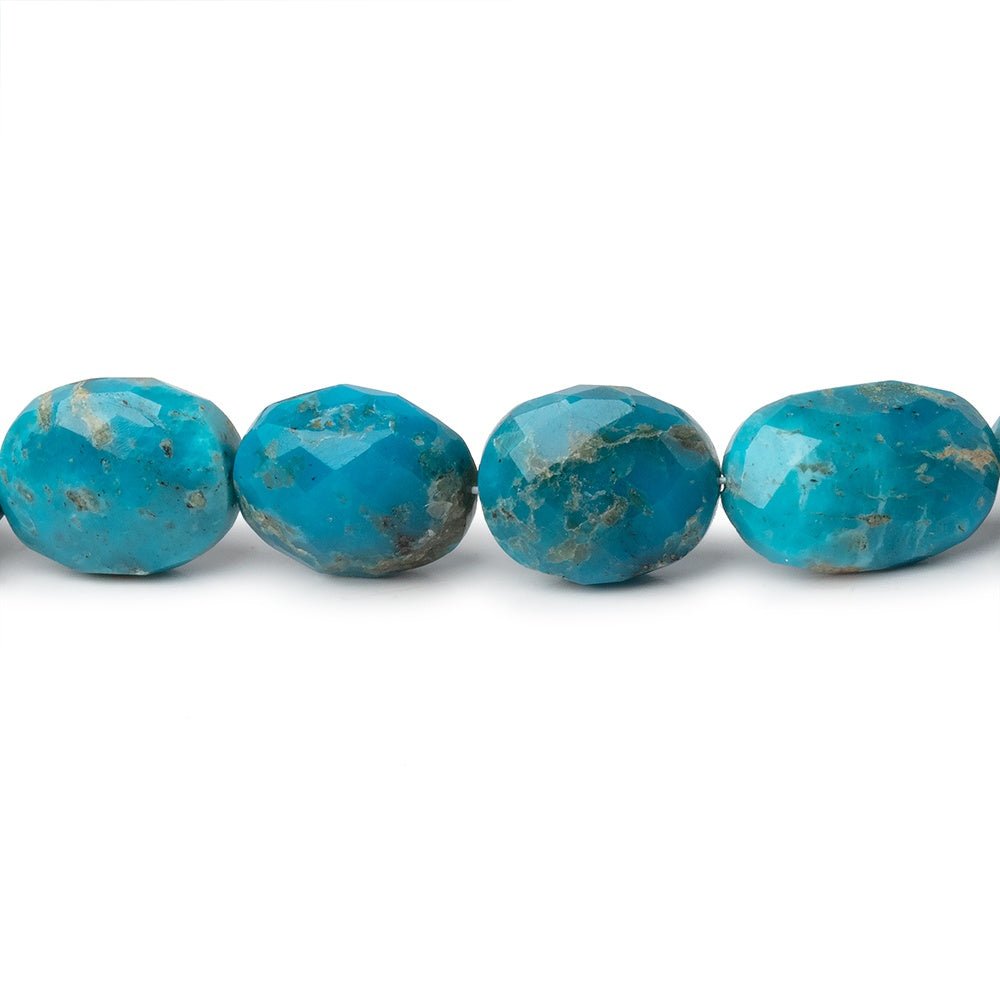8x6-13x9mm Sleeping Beauty Turquoise Faceted Nuggets 15 inch 41 Beads - Beadsofcambay.com