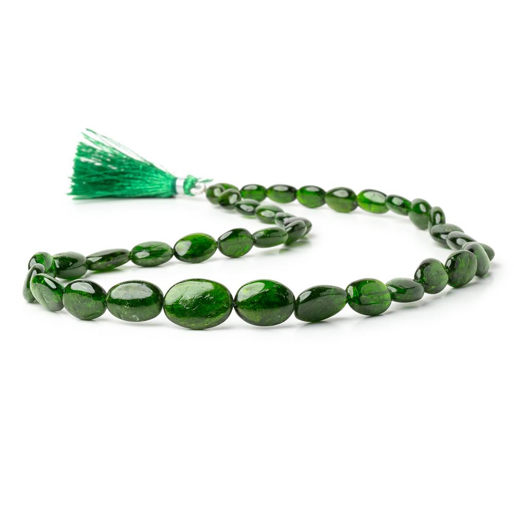 8x6 - 14.5x10mm Chrome Diopside Plain Nugget Beads 16 inch 38 pieces - Beadsofcambay.com