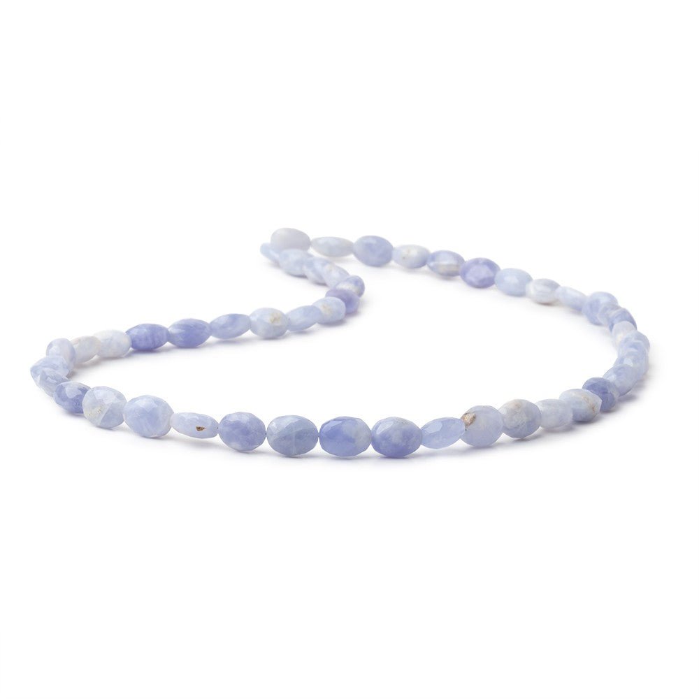 8x6 - 9x7mm Hackmanite Faceted Oval Beads 16 inch 47 pieces A - Beadsofcambay.com