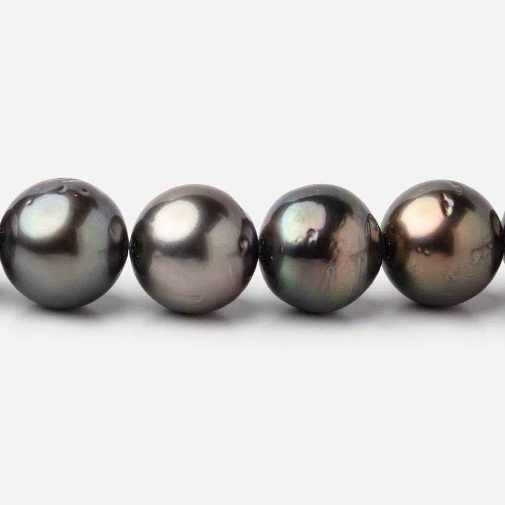 9 - 10mm Tahitian Saltwater Pearl Beads 16 inch 43 pieces AA - Beadsofcambay.com