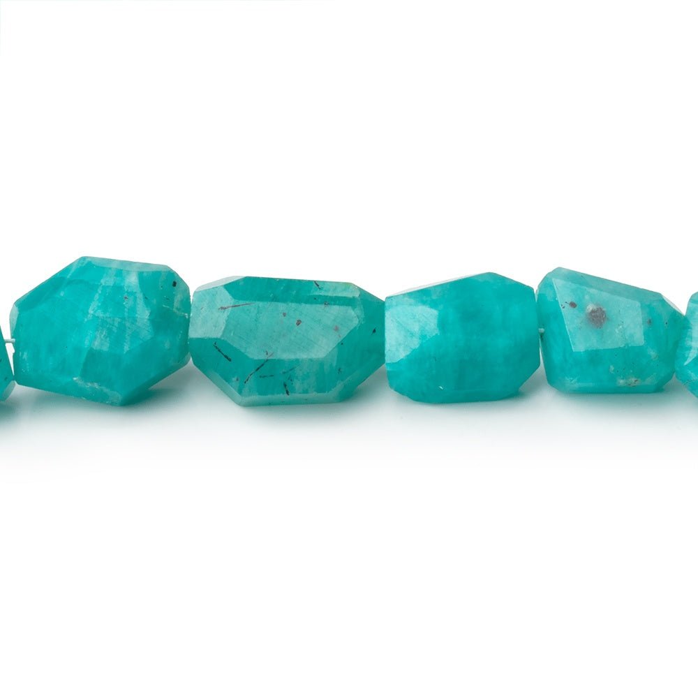 9-12mm Amazonite Faceted Nugget Beads 16 inch 38 pieces - Beadsofcambay.com