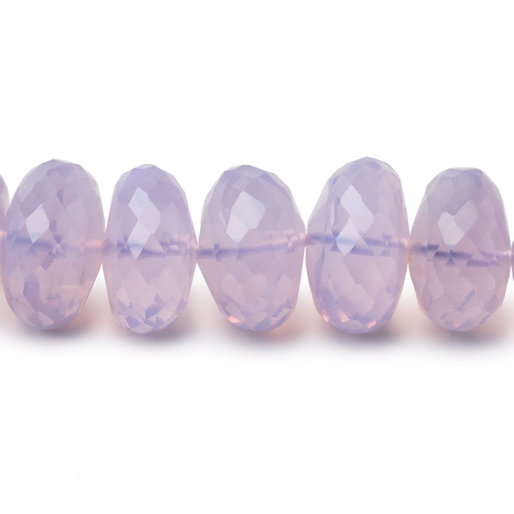 9-13.5mm Lavender Quartz Faceted Rondelle Beads 17 inch 67 pieces AAA - Beadsofcambay.com