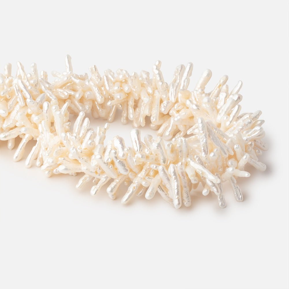 9 - 16mm Cream Top Drill Biwa Freshwater Pearls 16 inch 120 beads AA - Beadsofcambay.com