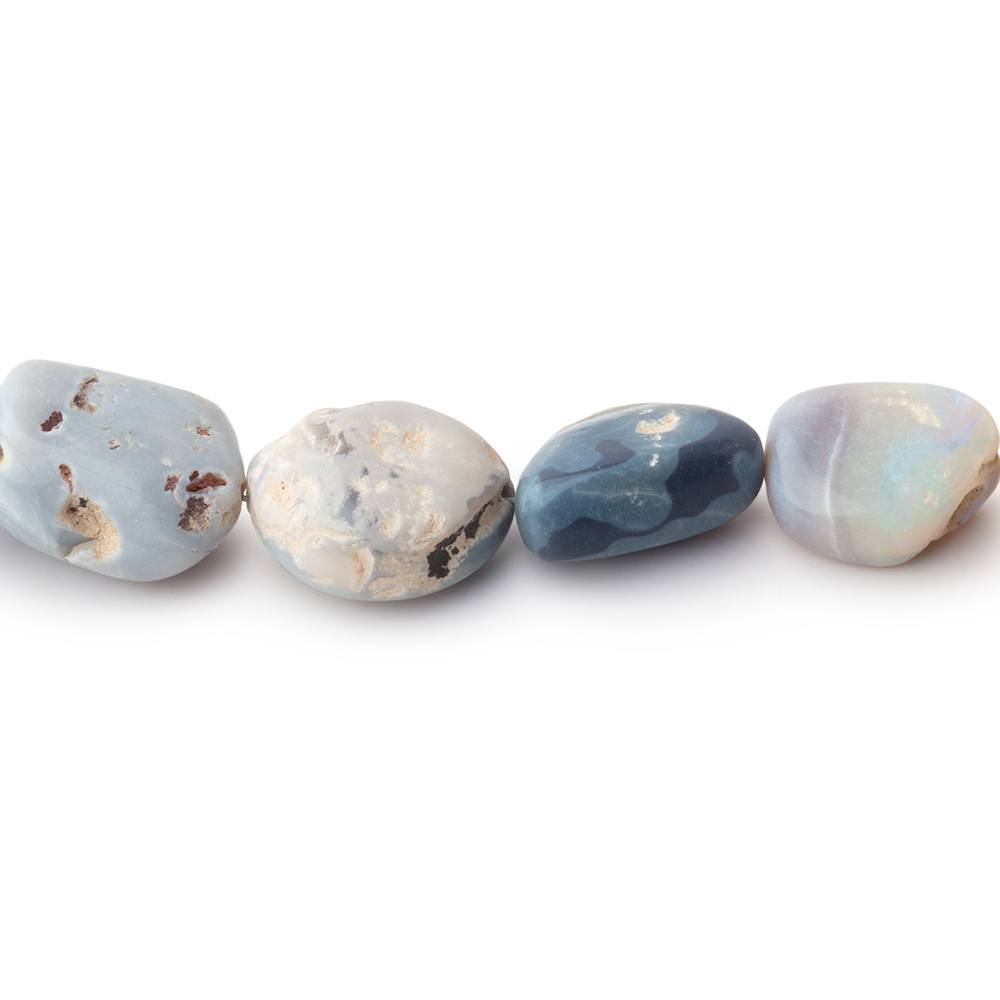 9 - 17mm Australian Boulder Opal plain nugget Beads 18 inch 33 pieces - Beadsofcambay.com