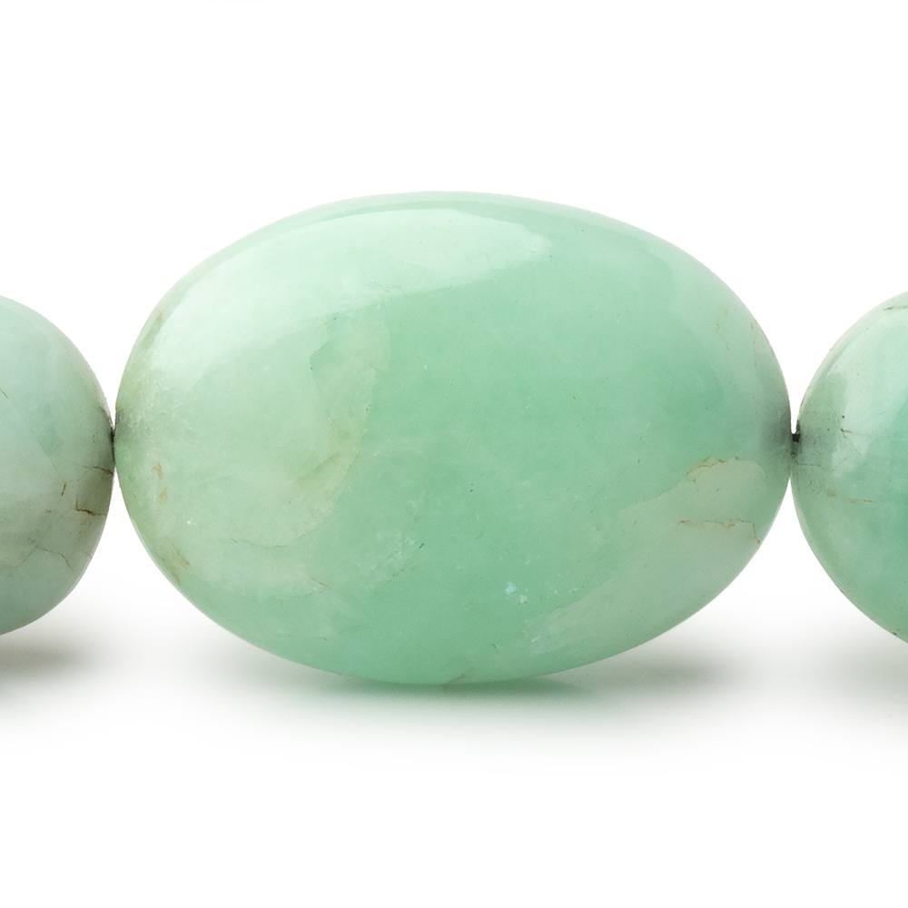 9x7 - 31x23mm Emerald Plain Nugget Beads 18 inch 35 pieces AA - Beadsofcambay.com