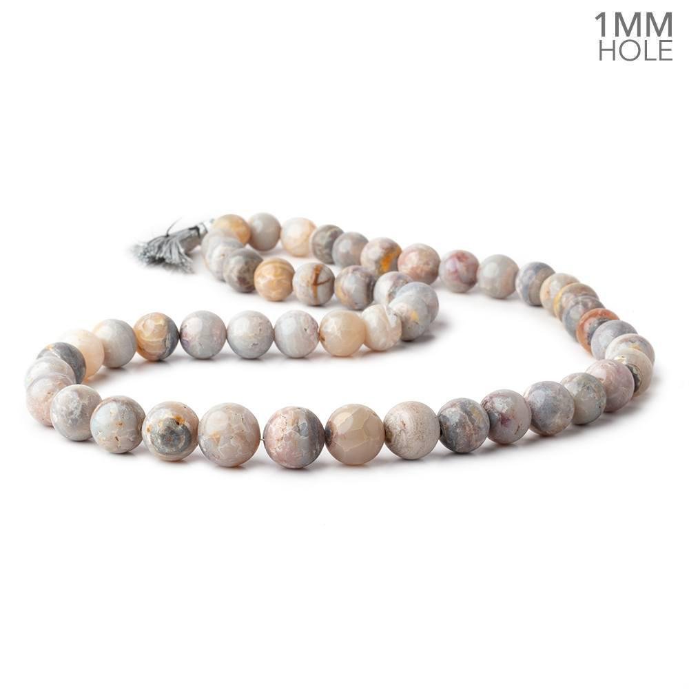 10-13mm Australian Opal Plain Round Beads 20 inch 47 pieces 1mm Large Hole - Beadsofcambay.com