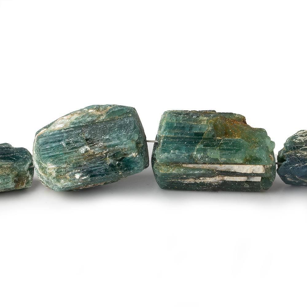 10-22mm Indicolite Tourmaline Straight Drilled Natural Crystal Beads 25 pieces - Beadsofcambay.com