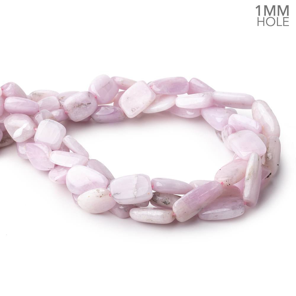 10x10-21x11mm Kunzite Straight Drilled Plain Nuggets 16 inch 26 Beads 1mm Hole - Beadsofcambay.com