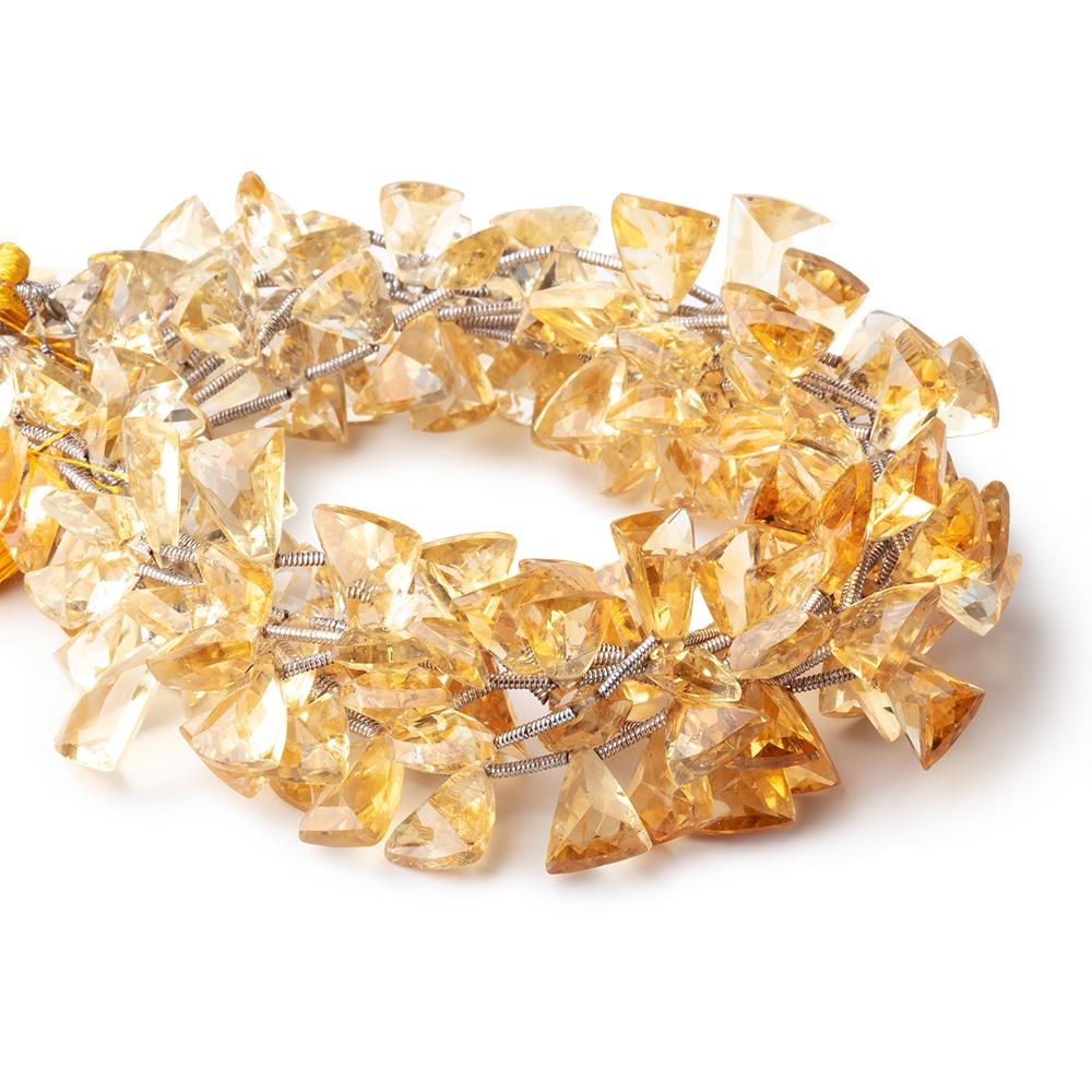 10x7-11x8mm Citrine Faceted Triangle Point Beads 8 inch 20 pieces - Beadsofcambay.com