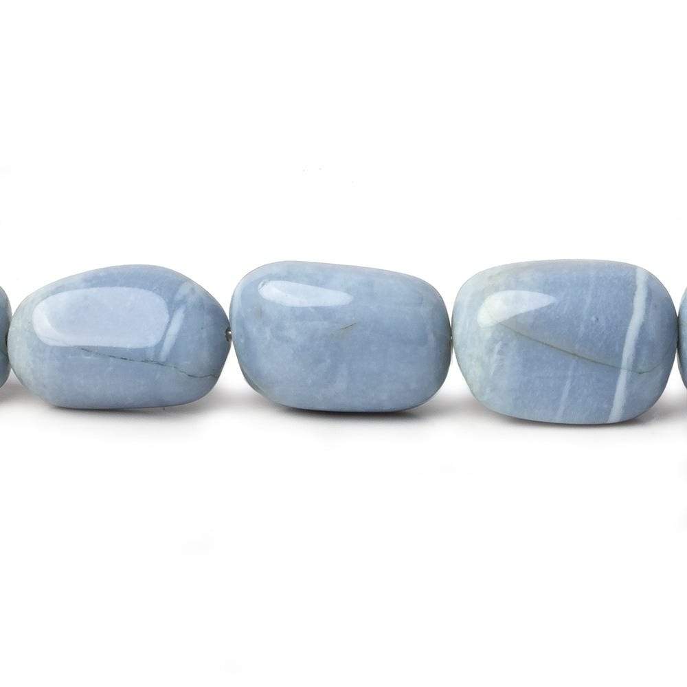 10x7-20x15mm Owyhee Denim Blue Opal plain nugget beads 14 inch 20 pcs AAA - Beadsofcambay.com