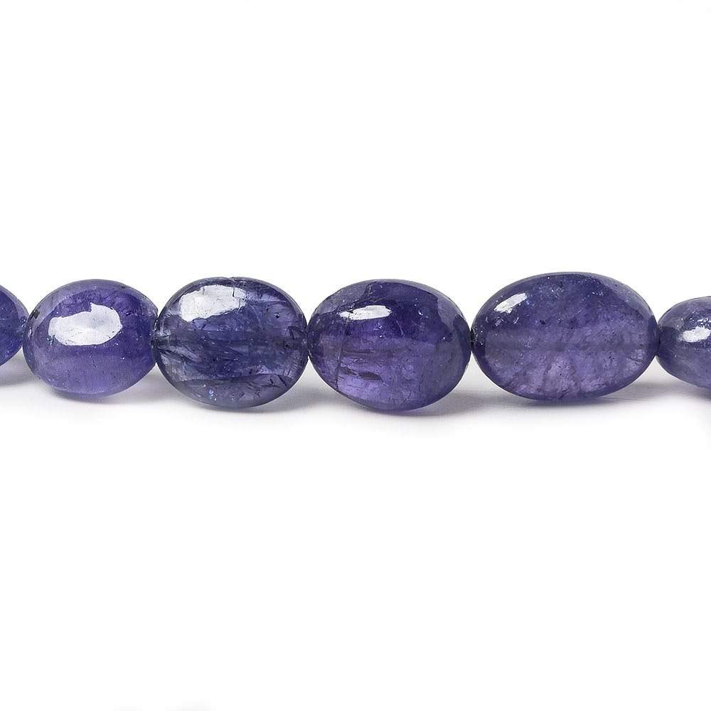 10x8-13x10mm Tanzanite plain nugget beads 17 inch 39 pieces AA Grade - Beadsofcambay.com