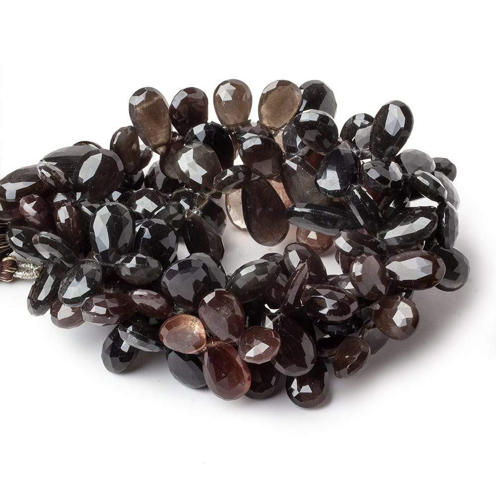 10x8-14x9mm Multi Color Scapolite faceted pear briolettes 8.5 inch 58 beads AAA - Beadsofcambay.com