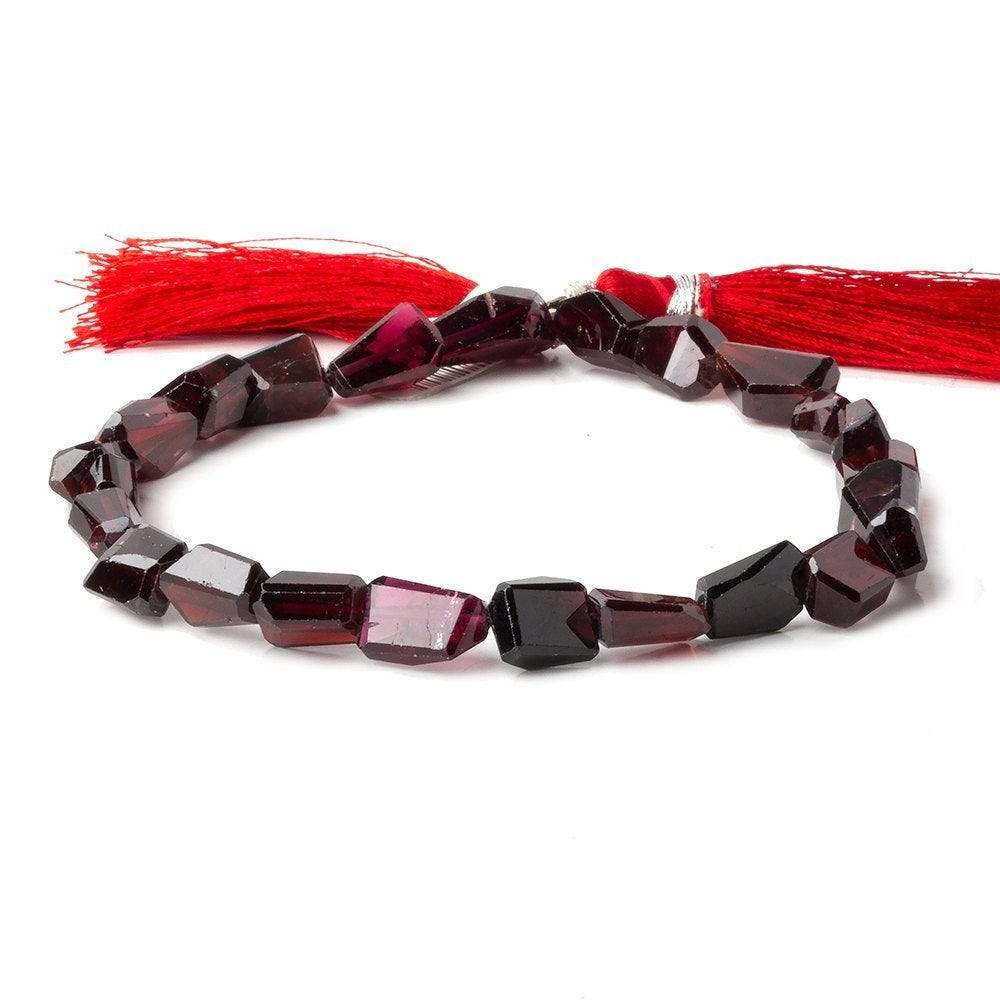 10x8.5-12.5x9mm Garnet Faceted Nugget Beads 10 inch 24 pieces A - Beadsofcambay.com